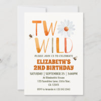 Photo Daisy Two Wild 2ND Birthday Girl