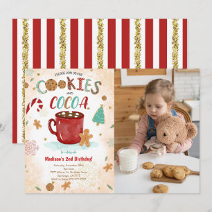 Invitation photo d'anniversaire de Cookie