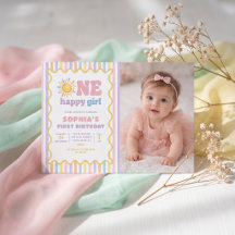 Photo d'anniversaire de One Happy Girl Sunshine 1è