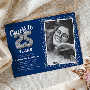 Invitation Photo d'anniversaire des 25 ans de Cheers to The Y