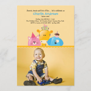 Invitation photo d'Anniversaire des amis