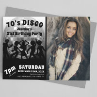 Photo d'anniversaire Disco des années 70 | Boule à