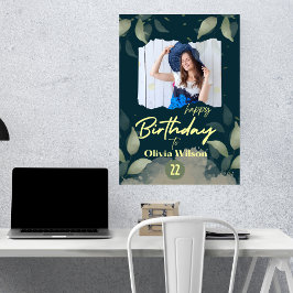 Invitation photo d'anniversaire moderne mignon style