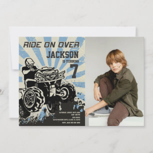 Invitation photo d'anniversaire pour véhicule tout