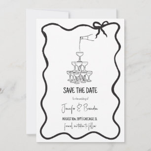 Invitation Photo d'annonce de date de sauvegarde d'ancien arg