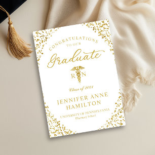 Invitation Photo d'annonce de fin d'études d'infirmière diplô
