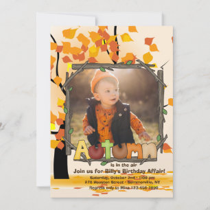 Invitation photo d'automne