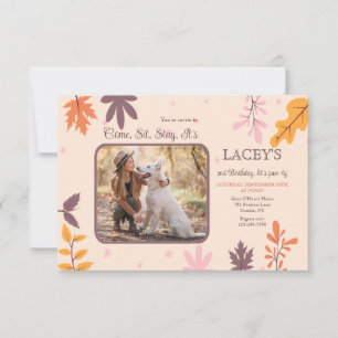Invitation Photo d'Automne