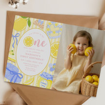 Photo de 1er anniversaire Lemon Citrus Summer Lemo