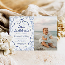 Photo de 1er anniversaire Shellebrate Seashell Coa