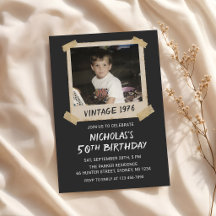 Photo de 50e anniversaire Vintage 90s Polaroid