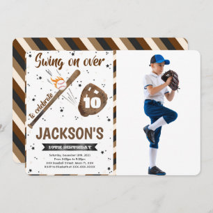 Invitation photo de baseball modifiable