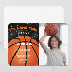 Invitation photo de basketball