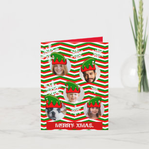 Invitation Photo de casquette Xmas personnalisée amusante dan
