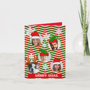 Invitation Photo de casquette Xmas personnalisée amusante dan