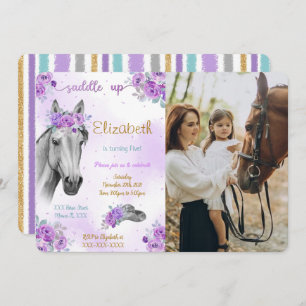 Invitation photo de cheval