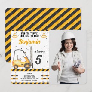 Invitation photo de construction