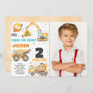 Invitation photo de construction