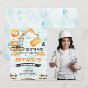 Invitation photo de construction