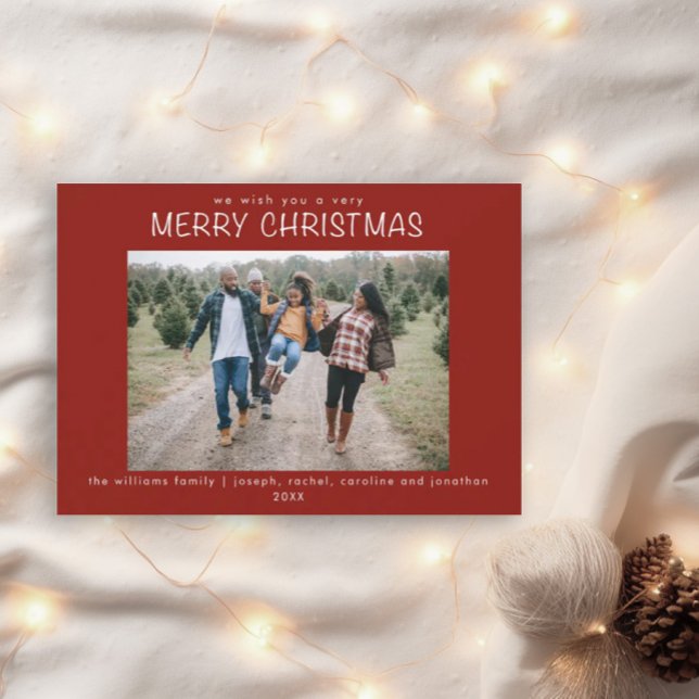 Invitation Photo De Famille Nous Vous Souhaitons Une Joyeuse  (Créateur téléchargé)