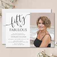 Photo de fête d'anniversaire 50 ans et fabuleux