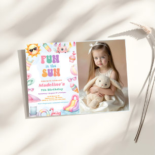 Invitation Photo de fête d'anniversaire amusante et éditable