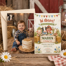 Photo de fête d'anniversaire de 2 ans à la ferme r