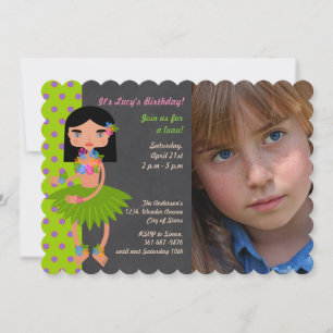 Invitation photo de fête d'anniversaire de fille d