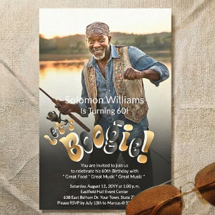 Invitation Photo de fête d'anniversaire des 60 ans d'un homme