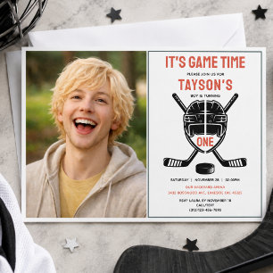 Invitation Photo de fête d'anniversaire pour It's Game Time H