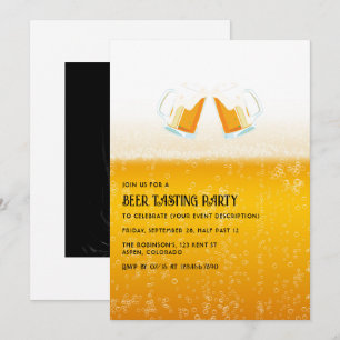 Invitation Photo de fête de dégustation de bière