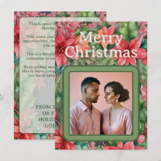 Invitation Photo de fiançailles Joyeux Noël Bonnes Fêtes