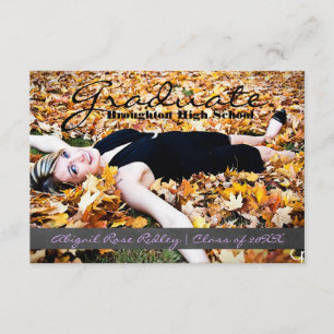 Invitation Photo de fin d'études - Bande de tableau noir 3x5