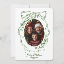 Invitation Photo de la famille de Noël Joyeux tirage à la mai