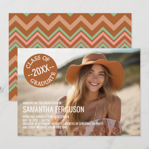 Invitation Photo de la fête de graduation des Chevrons noirs 