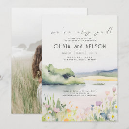 Invitation Photo de la partie d'engagement de la nature et de