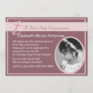 Invitation Photo de la Sainte Communion