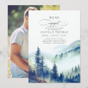 Invitation Photo de la soirée d'engagement de Mountain Forest