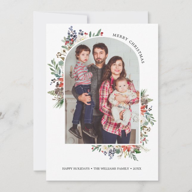 Invitation Photo de l'année de révision du cadre d'arc de bai (Devant)