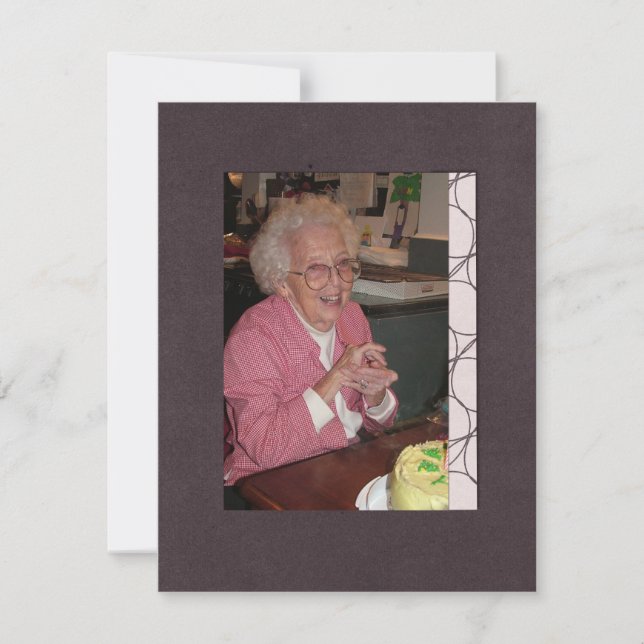 Invitation Photo de l'avis de décès dans le souvenir de Memor (Devant)