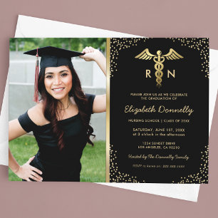 Invitation Photo de l'école d'infirmières pour la fête de rem
