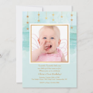 Invitation photo de l'étoile d'anniversaire