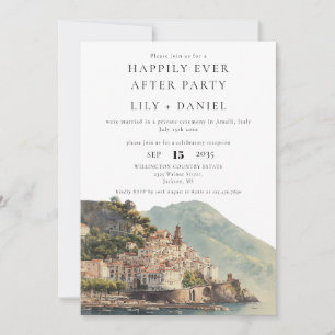 Invitation Photo de mariage à Amalfi pour un bonheur éternel