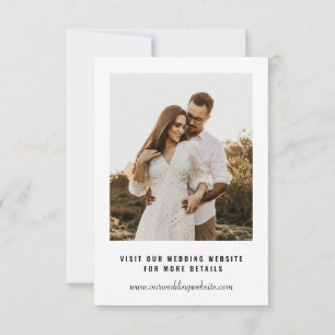 Invitation Photo de mariage à conserver pour la date Superp