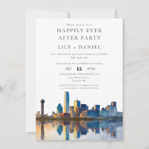 Invitation Photo de mariage à Dallas pour une fin heureuse