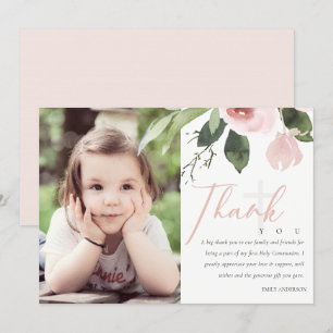 INVITATION PHOTO DE MERCI DE LA COMMUNAUTÉ DU ROSE BLANC PREM