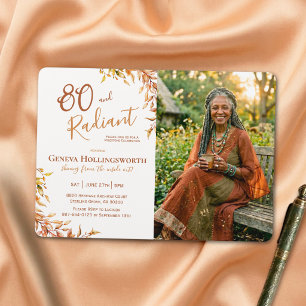 Invitation Photo de milestone pour le 80e anniversaire d'auto