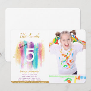 Invitation photo de peinture