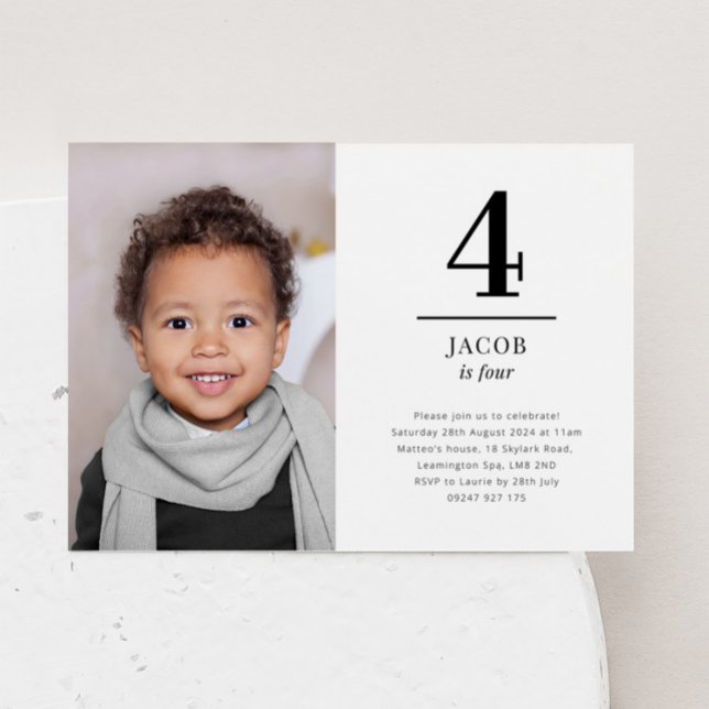 Invitation photo de quatre paysages (Créateur téléchargé)