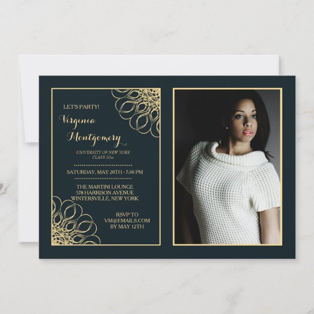 Invitation photo de Regal Graduate (Devant)